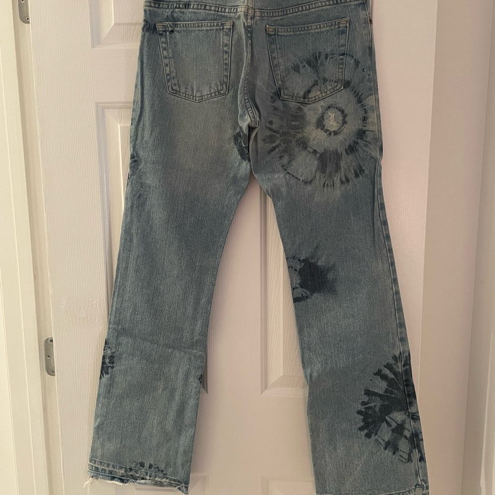 Tie-Dye Accent Light Wash Women's Jeans